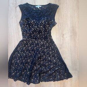 Sexy, Yet Elegant Black Lace Cocktail Dress.